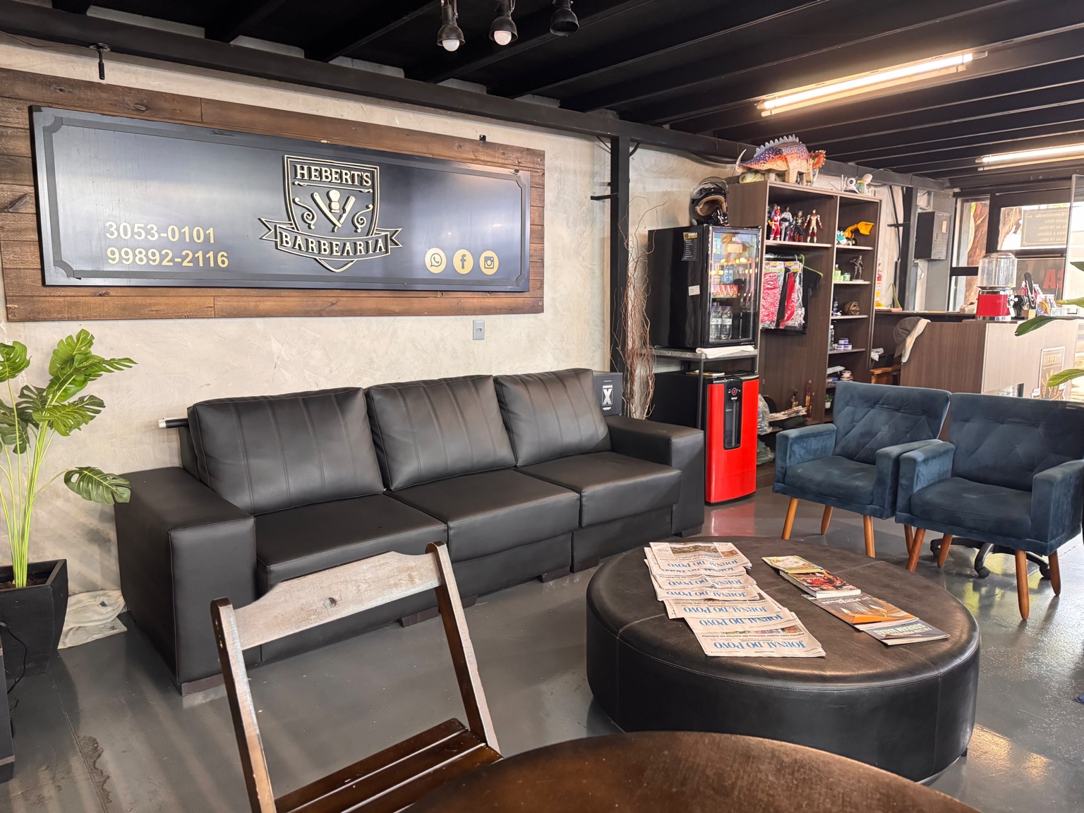 Recepção da Hebert's Barbearia