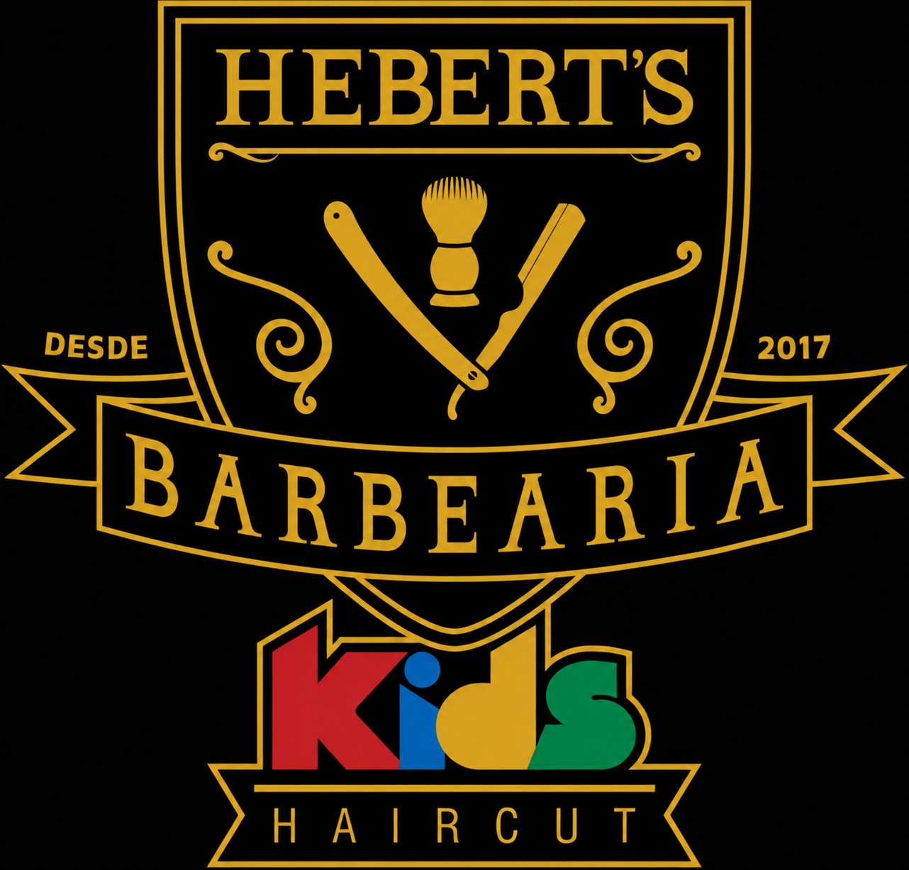 Logo Hebert's Barbearia Kids Haircut